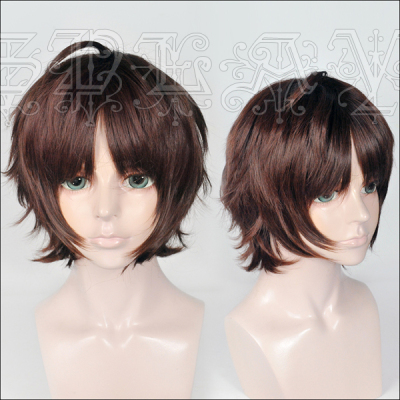 taobao agent [Rabbit Dimensional] Wenhao Kanshou Oda Nu's help cos wig dark brown red mid -score