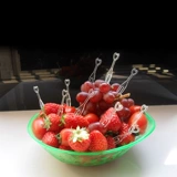 Специальная реклама одноразовая пластиковая любовь фруктовая вилка сердца в форме пищевого торта Тестная вилка (20 000 филиалов)