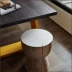 Gỗ rắn phân phân gỗ gỗ khối bàn cà phê retro gỗ cọc gốc khắc ghế đơn giản thiết kế công trình - Các món ăn khao khát gốc