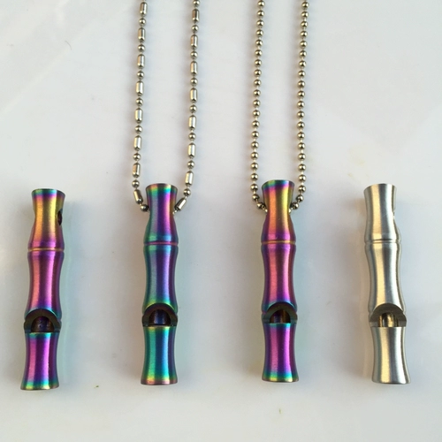 Медный латунный дорожный свисток, брелок из нержавеющей стали, медное ожерелье