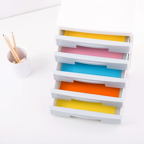 Бесплатная доставка 9762 Color Five -Layer файловый шкаф A4 Пластиковый шкаф для хранения данных