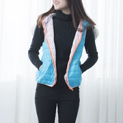 22465 mùa thu và mùa đông mới của phụ nữ trùm đầu ấm vest Hàn Quốc phiên bản của dễ thương không tay chần áo ngắn Tháng Bảy 3