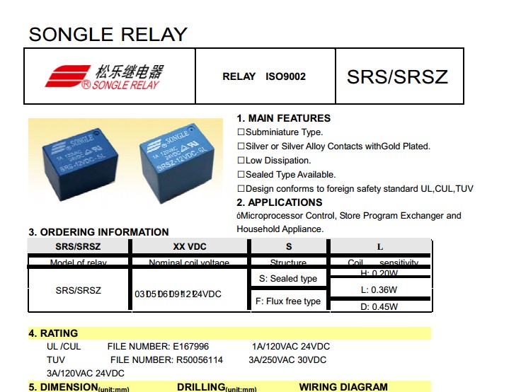 Реле sla 48vdc sl a схема