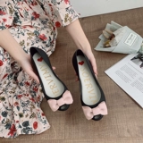 Летняя японская обувь с бантиком, нескользящие пляжные сандалии