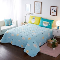 Bông trải giường ba mảnh chần đơn giản chần che bằng giường đơn giản cotton mảnh duy nhất 1.8 1.5 mét bốn mùa bao phủ ga giường đơn