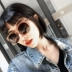 Ulzzang thời trang Hàn Quốc gọng tròn kính râm màu nâu mới