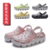 Xingyue Xiaoying Couple Croc Giày Nữ Mùa Hè Phiên Bản Hàn Quốc Sinh Viên Dép Dễ Thương Chống Trơn Trượt Đế Mềm Giày Đi Biển Đế Dày dép Đi Trong Nhà dép nam quai ngang dép y tế chồng trượt 