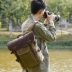 Nhiếp ảnh máy ảnh DSLR đeo ba lô vai không thấm nước cổ điển vải batik vải đơn 2019 túi máy ảnh mới - Phụ kiện máy ảnh kỹ thuật số