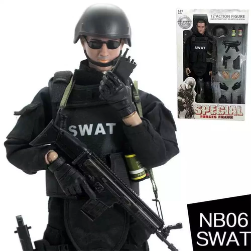 Комплект, кукла, солдат, игрушка, спецназ, фигурка для мальчиков, масштаб 1:6, полиция