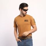 Мужская тактическая летняя дышащая уличная футболка для тренировок, свободный крой, короткий рукав, США