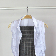 Деревянные вешалки 实木成人带杆套装衣架防滑上衣架无痕毛衣衬衫衣挂衣裤一体架