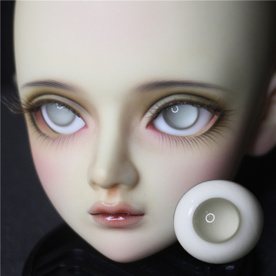 taobao agent BJD doll eyes 1/6 minutes 1/3, light gray imitation fruit jelly -eye pearl giant baby pupil no pupil 22mm eyeball
