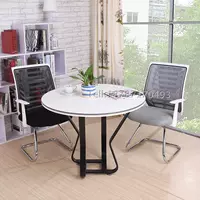 Yunnan Kunming Office Furniture Desk Столк переговоров о переговорах Круглый столик сталь стальная рама новые повседневные столы и стулья поддерживают