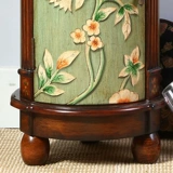 Американский сельский диван угол несколько шкафов гостиной красочный круг покраски несколько краев хранения края для хранения и несколько швейных цветов