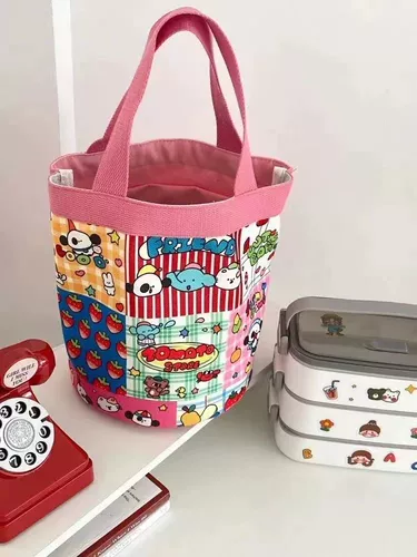 Портативная льняная сумка, ведро для выхода на улицу, сумка для еды