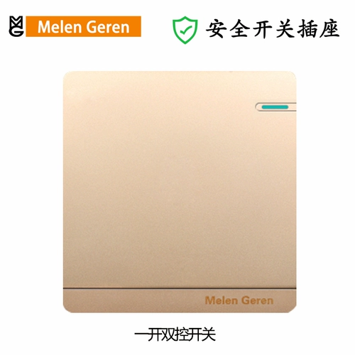 Тип 86 Шампанского золота с пятью -отверстие двойное двойное одноразовое одно -открытое одно -контрольное двойное двойное переключатель 10A двухэтажный