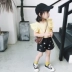 Trẻ em mặc 2018 mùa hè mới cô gái denim quần short trẻ em Hàn Quốc quần trẻ em thời trang mặc quần nóng phụ nữ cửa hàng quần áo trẻ em Quần jean