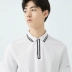 GXG Nam mùa hè Giới trẻ Thanh niên Đơn giản Trắng Ins Gió Lapel Polo Áo sơ mi ngắn tay Xu hướng # GY124851C - Polo