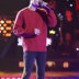 2018 Xue Zhiqian với áo len màu đỏ áo dài tay áo đầu người đàn ông và phụ nữ mùa thu và áo khoác mùa đông vài đáy dày áo triều Kéo qua