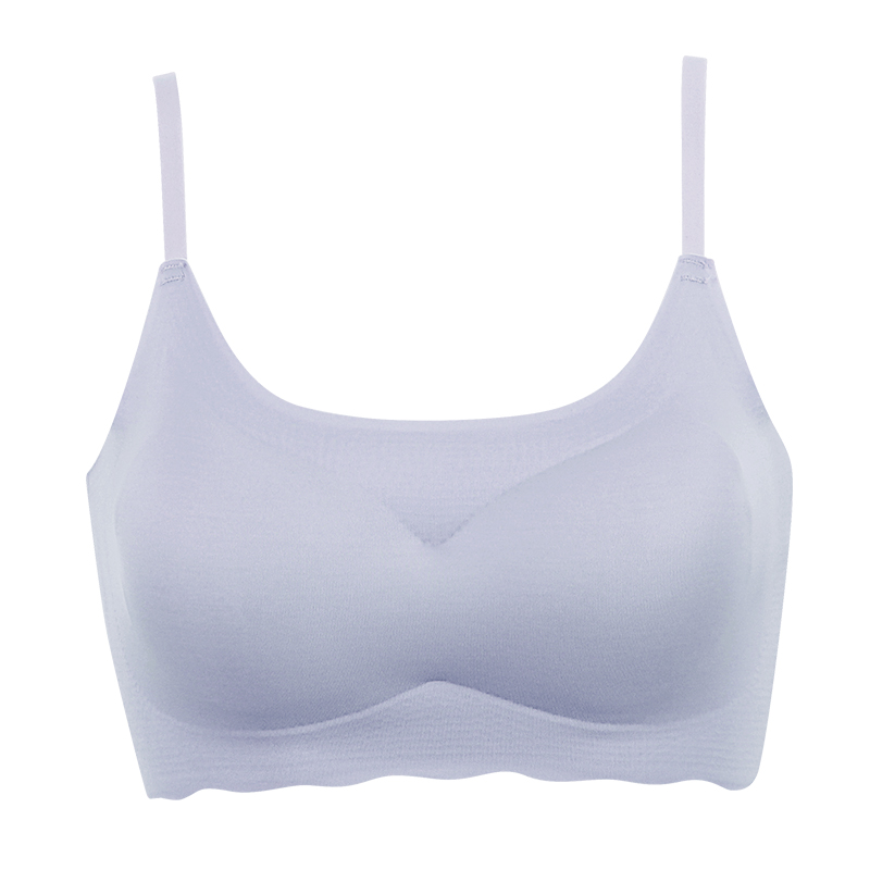 莫代尔日本一片式无痕内衣聚拢无钢圈文胸