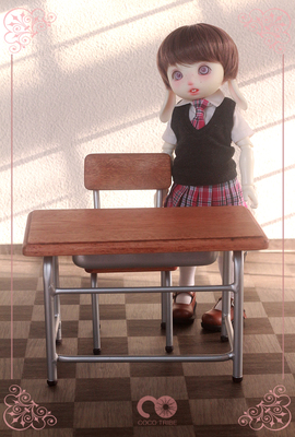 taobao agent Cocotribebjd doll furniture 6 -point desk chair is suitable for 6 -point baby cloth doll SD