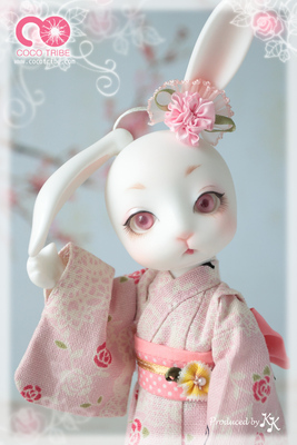 taobao agent Cocotribe 8 point BJD doll rabbit spring kimono kimono pink doll genuine BJD