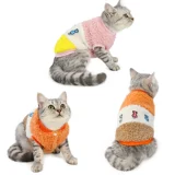Кошачья одежда для собак, британская короткая кошачья одежда, кошка складывающая ухо апельсиновая одежда для домашних животных короткие волосы кошка осень и зимняя одежда
