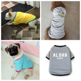 Собака и кошачья одежда тонкий стиль лис жилет плюшевый шнаузер Сумка собака домашнее животное летняя хлопковая футболка Corgi