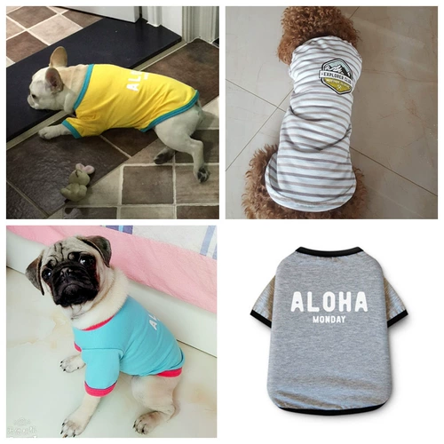 Собака и кошачья одежда тонкий стиль лис жилет плюшевый шнаузер Сумка собака домашнее животное летняя хлопковая футболка Corgi