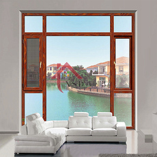 Стеклянная перегородка Дерево-алюминиевые мост алюминиевые теплоизоляция