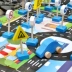 Giao thông của trẻ em dấu hiệu an toàn kiến ​​thức thẻ mẫu giáo báo hiệu đường bộ chỉ ra dấu hiệu đường bộ domino khối xây dựng bằng gỗ đồ chơi