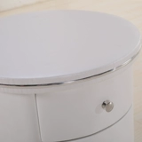 Круглый кроватный шкаф Простой современный мини -шкаф для хранения спрятанный экономный круглый шкаф для спальни кожаный шкаф