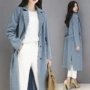 Áo khoác len nữ 2019 thu đông 2014 phiên bản mới của Hàn Quốc dài thẳng thẳng giản dị phù hợp với xu hướng thời trang quần áo nữ - Áo Hàn Quốc áo dạ nữ 2020