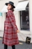 Áo khoác kẻ sọc nữ 2019 thu đông mới dành cho nữ phiên bản Hàn Quốc dài phần rộng rộng rãi áo khoác len gió Hepburn - Áo Hàn Quốc Áo Hàn Quốc