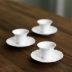Giới thiệu về cuộc sống về bạn Coaster gốm sứ phong cách Nhật Bản Sản phẩm gốm giữ cốc trà trắng Kung Fu bộ tách trà cách nhiệt bình thủy tinh pha trà Trà sứ