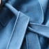 Áo khoác len nữ hai mặt màu xanh lam khói cộng với đoạn dài 2017 mới của nhà ga châu Âu mùa thu áo len nữ - Áo len lót đôi