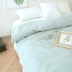 Xiaojingjia tất cả các bông quilt cover quilt mảnh duy nhất màu rắn rửa bông mùa xuân và mùa thu cotton đôi duy nhất không huỳnh quang bộ đồ giường