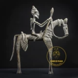 Африка бингнин бронзовая скульптура Мали Человек кавалеры
