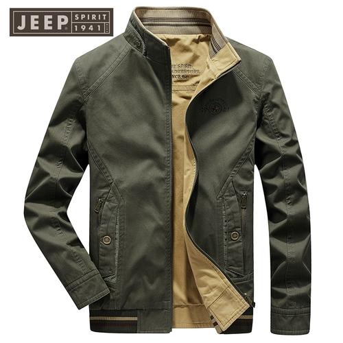 Jeep, джип, хлопковая двусторонная осенняя куртка, свободный крой