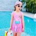 Đồ bơi bé gái Xiêm lợn Lợn mùa hè bé công chúa váy bơi Đồ bơi bé gái dễ thương áo tắm mũ bơi - Đồ bơi trẻ em đồ bơi bé gái ngộ nghĩnh Đồ bơi trẻ em