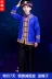 New Zhuang trang phục trang phục nam người lớn March ba thiểu số quần áo khiêu vũ cucurbit lụa hiệu suất quần áo dài tay áo Trang phục dân tộc