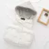 Mùa thu và mùa đông cô gái xuống áo vest cotton ngắn dày trùm đầu ấm áp quần áo cotton giản dị vest trẻ em vest cha mẹ trẻ em áo gile thu đông cho bé trai Áo ghi lê