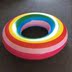Rainbow INS bơi vòng dày người lớn trẻ em người lớn bơi vòng tròn bơi dễ thương phao cứu sinh trẻ em mới bắt đầu phao bơi chống lật cho bé Cao su nổi