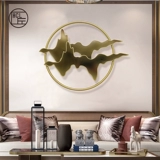 Новая китайская стена крыльца декоративная горная тень стена висит прикроватная подвесная чайная комната стерео стены