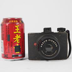 Камеры 西洋古董老物件美国ansco安仕高 机械胶卷相机 摆件带皮包