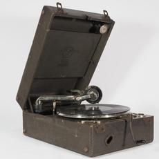 Виниловый проигрыватель 古董 哥伦比亚 columbia 202提箱手摇留声机