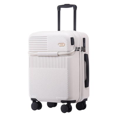 前置开口行李箱可扩展女小型20寸登机轻便拉杆皮箱24旅行箱男学生