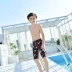 Phiên bản Hàn Quốc của đồ bơi trẻ em nam lớn boy boy boy 5-12 tuổi Phiên bản Hàn Quốc của quần boxer năm điểm - Bộ đồ bơi của Kid