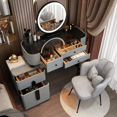 Современный и минималистичный туалетный столик для спальни, система хранения, коллекция 2023, изысканный стиль