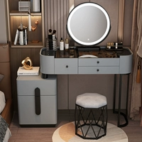 Черный разгрный 100 черный стеклянный таблица+два шкафа+умное зеркало+птичье гнездо